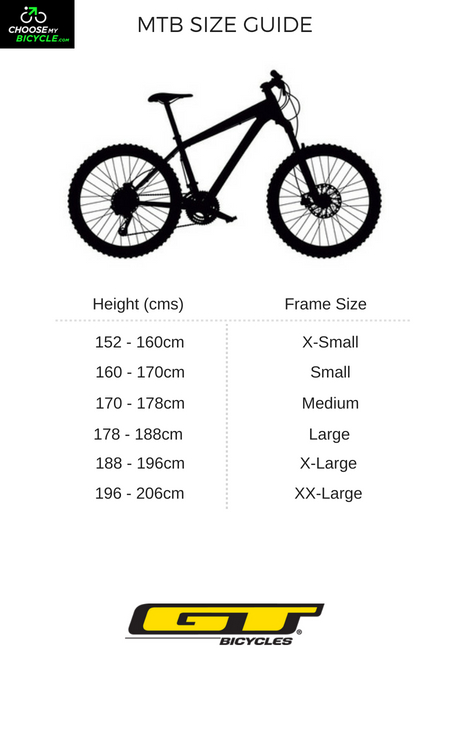 gt road bike size guide