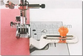 seam guide on sewing machine
