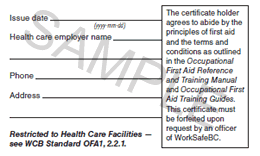 worksafebc occupational first aid level 1 training guide